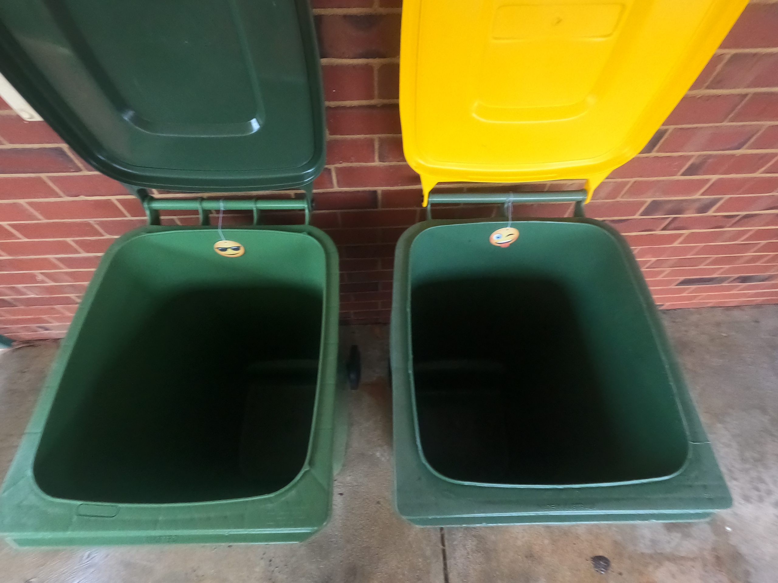 Pressure Cleaning on bins to get them looking amazing