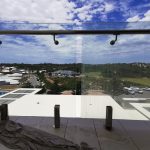 Balustrades at Oceanique apartments half clean half very dirty