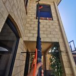 second story waterfed pole
