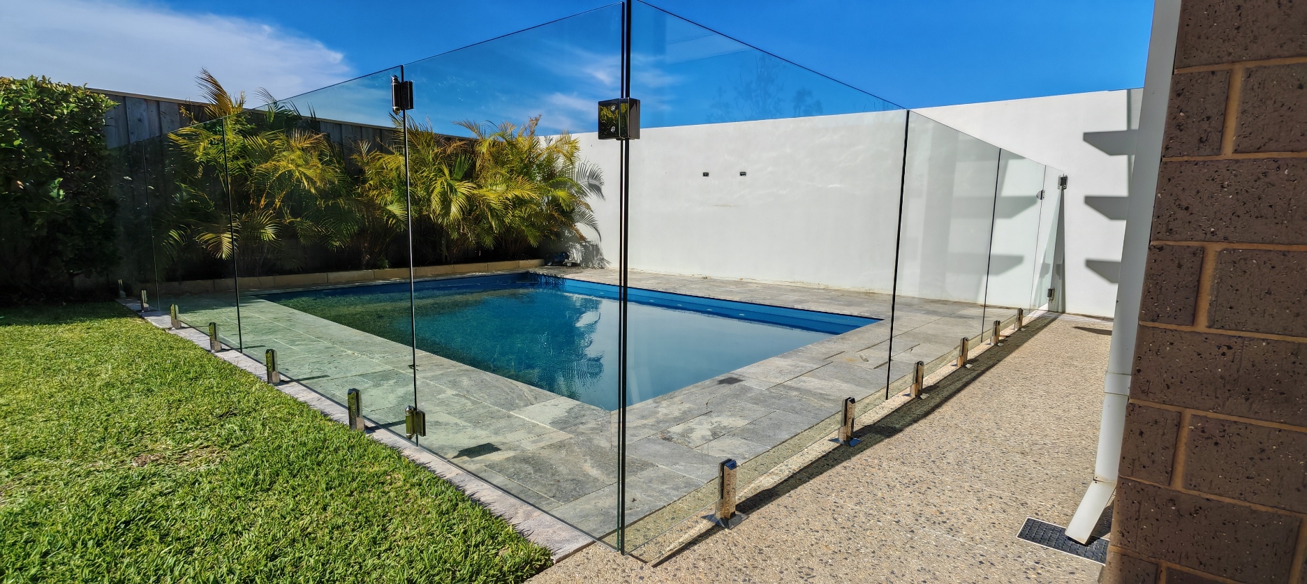 Clean balustrades by pool in halls head